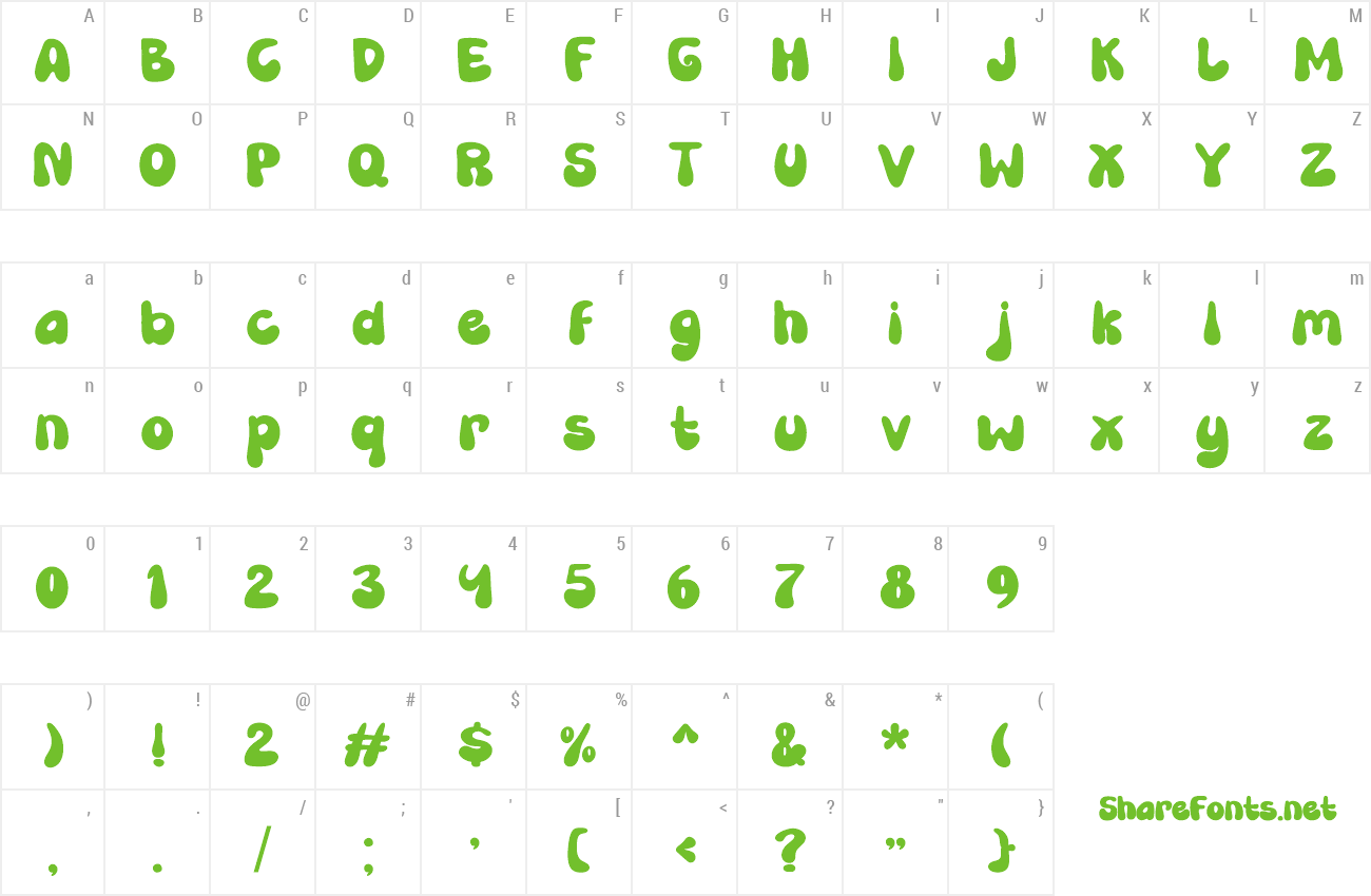 Font Tingker Kelly preview